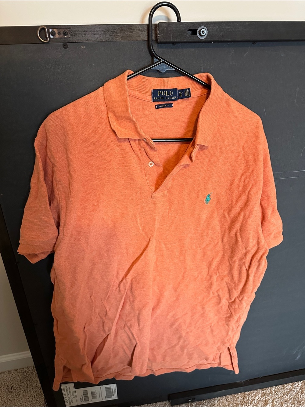 Polo by Ralph Lauren Men's Coral-Orange Short Sleeve Polo